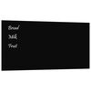 vidaXL Pizarra magnética de pared vidrio templado negro 100x50 cm