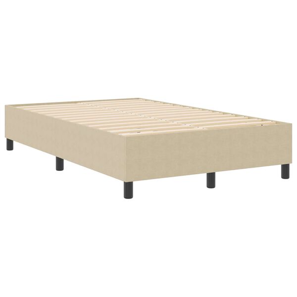vidaXL Cama de plataforma Verde gris&aacute;ceo 120 x 190 cm tela