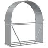 vidaXL Le&ntilde;ero de acero galvanizado gris claro 120x45x140 cm