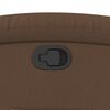 vidaXL Sillón reclinable de tela marrón