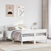 vidaXL Estructura de cama sin colchón madera maciza blanca 120x190 cm