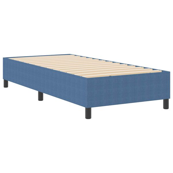 vidaXL Cama de plataforma Azul 80 x 200 cm tela