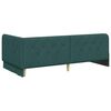 vidaXL Estructura de cama en esquina Verde oscuro 100 x 200 cm tela
