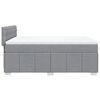 vidaXL Cama box spring con colch&oacute;n tela gris claro 140x200 cm