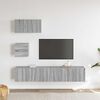 vidaXL Set de muebles para TV 4 pzas madera contrachapada gris Sonoma