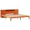 vidaXL Cama con estanter&iacute;a sin colch&oacute;n madera maciza marr&oacute;n 180x200cm