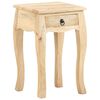 vidaXL Mesita de noche de madera maciza de mango 28x28x46 cm
