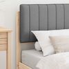 vidaXL Estructura de Cama con Cabecera Tapizada Gris Claro 90 x 190 cm