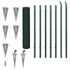 vidaXL Set de euro valla acero verde 10x1,5 m