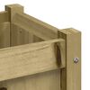 vidaXL Jardinera con patas madera de pino impregnada 70x31x70 cm