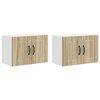 vidaXL Armario de Pared LUCCA 2 uds. Roble Sonoma Madera de Ingenier&iacute;a