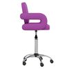 vidaXL Sillas de comedor giratorias 2 unidades cuero sint&eacute;tico morado