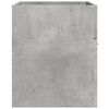 vidaXL Armario para lavabo contrachapada gris hormig&oacute;n 80x38,5x46 cm