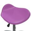 vidaXL Taburete de sal&oacute;n de belleza de cuero sint&eacute;tico morado