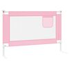 vidaXL Barandilla de seguridad cama de niño rosa tela 100x25 cm