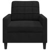 vidaXL Sill&oacute;n de terciopelo negro 60 cm