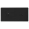 vidaXL Paneles de pared 12 pcs Negro 30 x 15 cm Cuero sint&eacute;tico
