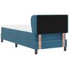 vidaXL Cama tipo Box Spring Azul oscuro 80 x 200 cm Terciopelo