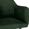 vidaXL Sillas de comedor 4 unidades terciopelo verde oscuro