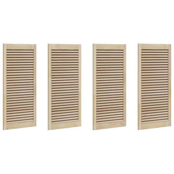vidaXL Puerta de Armario con puerta 4 pcs Natural 140.5 x 2 x 59.5 cm