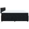 vidaXL Cama box spring con colch&oacute;n terciopelo negro 200x200 cm