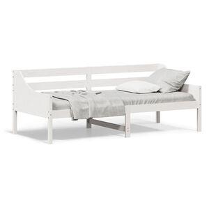 vidaXL Sof&aacute; cama sin colch&oacute;n madera maciza de pino blanco 80x200 cm