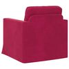 vidaXL Sof&aacute; Rojo vino 78 x 78 x 80 cm Terciopelo
