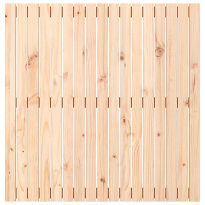 vidaXL Cabecero de cama de pared madera maciza de pino 108x3x110 cm