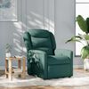 vidaXL Sill&oacute;n reclinable de tela verde oscuro