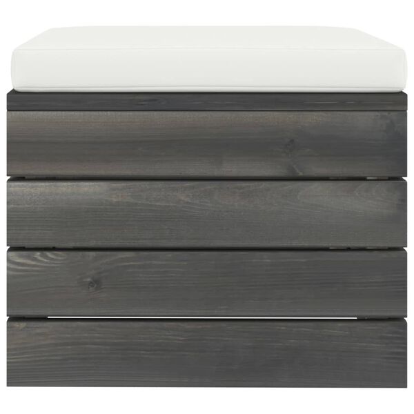 vidaXL Muebles de palets de jard&iacute;n 11 pzas cojines madera maciza pino