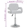 vidaXL Sillas de comedor giratorias 2 unidades cuero sintético blanco