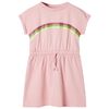 Vestido infantil con cord&oacute;n rosa claro 116