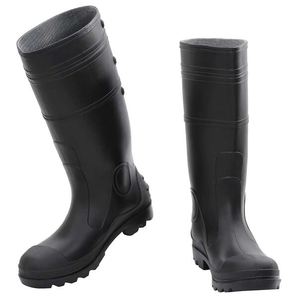 vidaXL Botas de agua negro n&uacute;mero 43 PVC