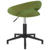 vidaXL Silla de oficina giratoria de terciopelo verde claro