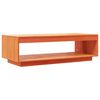 vidaXL Mesa de centro madera maciza de pino marr&oacute;n cera 110x50x33,5 cm
