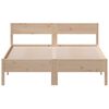 vidaXL Estructura de cama sin colch&oacute;n madera de pino maciza 120x200 cm
