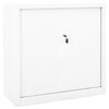 vidaXL Armario con puerta corredera blanca acero 90x40x90 cm