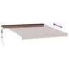 vidaXL Toldo retr&aacute;ctil autom&aacute;tico marr&oacute;n 400x350 cm