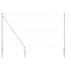 vidaXL Valla Euro Exterior con Picos 10 x 1,5 m Acero Galvanizado