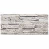 vidaXL Paneles de pared 3D 14 unidades EPS gris claro 100x25 cm