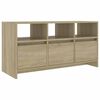 vidaXL Mueble de TV madera contrachapada roble Sonoma 102x37,5x52,5 cm
