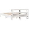 vidaXL Estructura de cama sin colch&oacute;n madera de pino blanca 140x200 cm