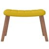 vidaXL Sillón de relax con taburete terciopelo amarillo mostaza