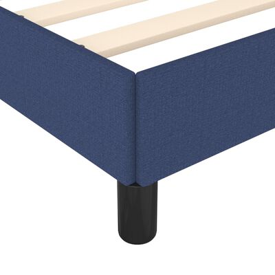 vidaXL Estructura de cama de tela gris taupe azul 140x200 cm