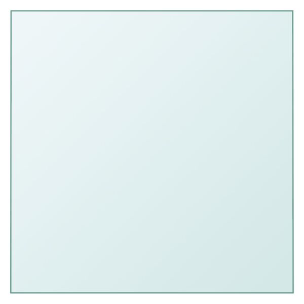 vidaXL Superficie de mesa vidrio templado transparente 40x40 cm