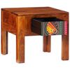 vidaXL Mesita de noche madera maciza de acacia 40x40x36 cm