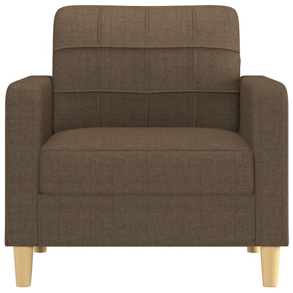 vidaXL Sill&oacute;n de tela marr&oacute;n 60 cm