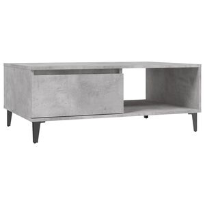 vidaXL Mesa de centro madera contrachapada gris hormig&oacute;n 90x60x35 cm