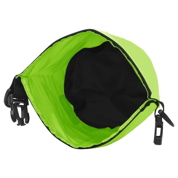 vidaXL Bolso acuático impermeable verde 5 L PVC