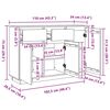 vidaXL Aparador Marr&oacute;n cera 110 x 34 x 75 cm Madera de pino macizo